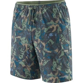 Patagonia Multi Trails Shorts - 8" Mens, Lands and Waters: Sedge Green, S