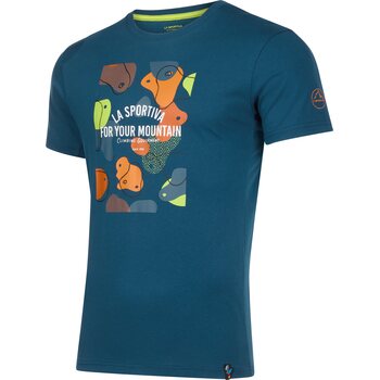La Sportiva Volumes T-Shirt Mens, Storm Blue, L