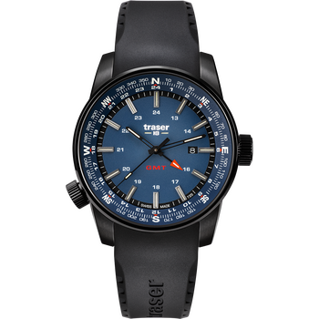 Traser P68 Pathfinder GMT Blue, Rubber