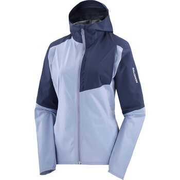 Salomon Bonatti Trail Jacket Womens, English Manor / Navy Iris, M