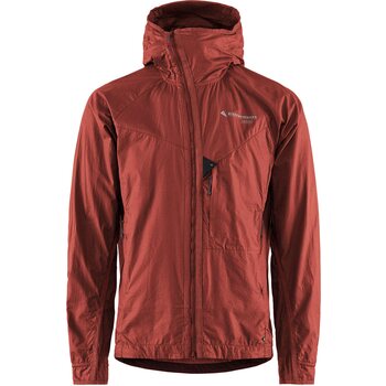 Klättermusen Ansur Hooded Wind Jacket Mens, Rose Red, XL