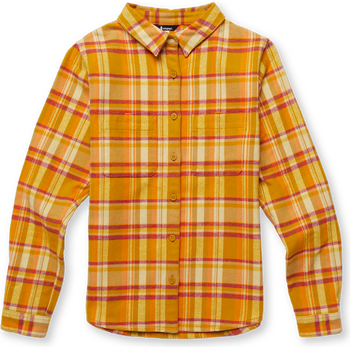 Cotopaxi Mero Organic Flannel Shirt Womens, Amber Plaid, XL
