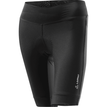 Löffler Bike Pants Tour Womens, Black w/ Green seat pad (999), 42