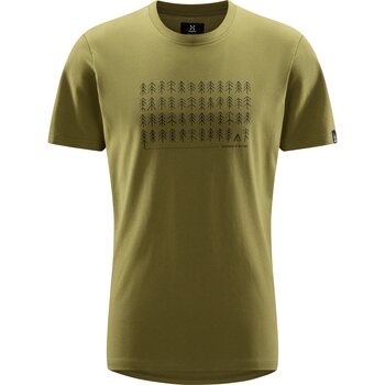 Haglöfs Outsider By Nature Print Tee Mens, Olive Green, M
