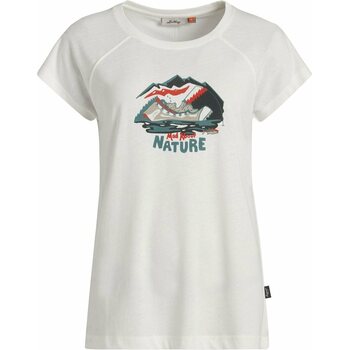 Lundhags Tived Fishing T-Shirt Womens, White (100), L