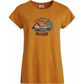 Lundhags Tived Fishing T-Shirt Womens, Gold (206), L