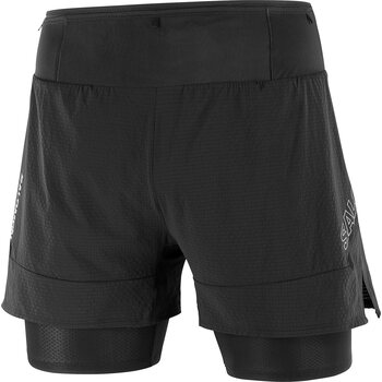 Salomon Sense 2in1 Shorts Mens, Deep Black, XL