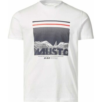 Musto Sardinia Graphics SS Tee 2.0 Mens, White, L