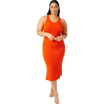 Rip Curl Premium Rib Racer Dress, Hot Orange, M