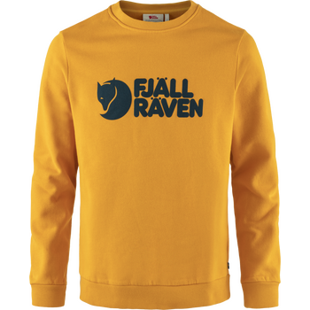 Fjällräven Logo Sweater Mens, Mustard Yellow (161), L