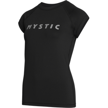 Mystic Star Women Rashvest Shortsleeve, Black, S