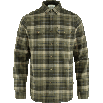 Fjällräven Singi Heavy Flannel Shirt Mens, Green / Deep Forest (620-662), M
