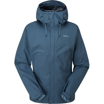 RAB Downpour Eco Waterproof Jacket Womens, Orion Blue, XL (UK 16)