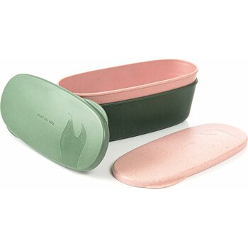 Light My Fire SnapBox Oval BIO 2-pack, Green/Pink