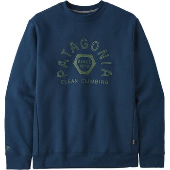 Patagonia Clean Climb Hex Uprisal Crew Sweatshirt, Tidepool Blue, M