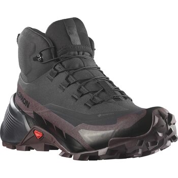 Salomon Cross Hike Mid GTX 2 Womens, Black/Chocolate Plum/Black, EUR 39 1/3 (UK 6.0)