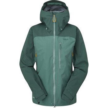 RAB Latok Mountain GTX Jacket Womens, Green Slate / Eucalyptus, L (UK 14)