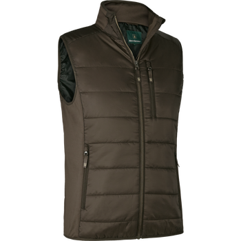 Deerhunter Heat Padded Waistcoat Mens with Powerbank, Wood, S