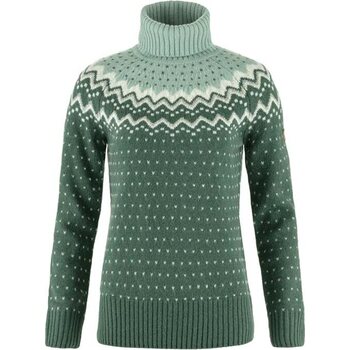 Fjällräven Övik Knit Roller Neck Womens, Deep Patina / Misty Green (649-674), L