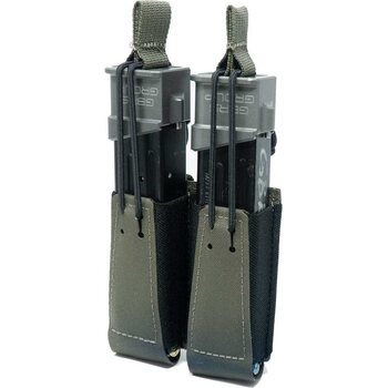 GBRS Group Double Pistol Magazine Pouch - Bungee Retention, Ranger Green