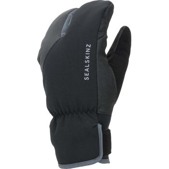 Sealskinz Barwick Waterproof Extreme Cold Weather Cycle Split-finger Glove, Black / Grey, M