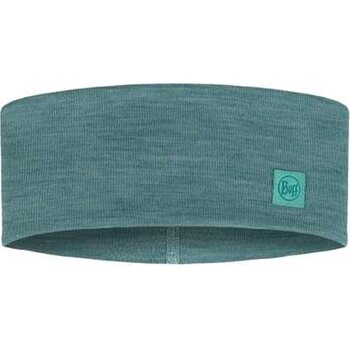 Buff Merino Headband Wide, Solid Pool