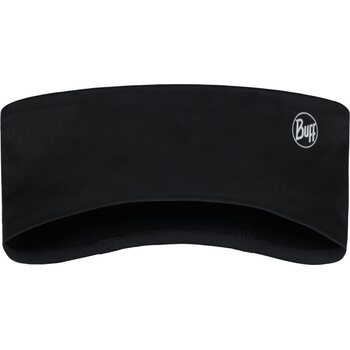 Buff Windproof Headband, Grey Logo Black, L/XL