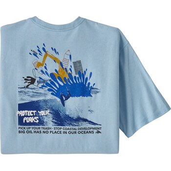 Patagonia PYP Trash Coast Responsibili-Tee Mens, Fin Blue, XL