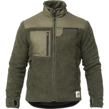 Heat Experience Heated Pile Fleece Unisex, Olive Green, XS