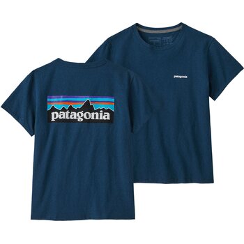 Patagonia P-6 Logo Responsibili-Tee Womens, Tidepool Blue, L
