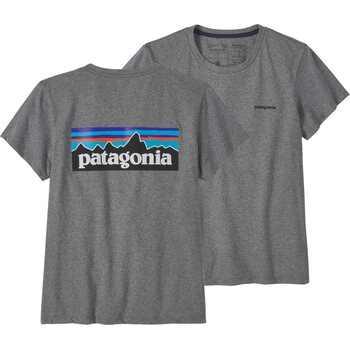 Patagonia P-6 Logo Responsibili-Tee Womens, Gravel Heather, XL