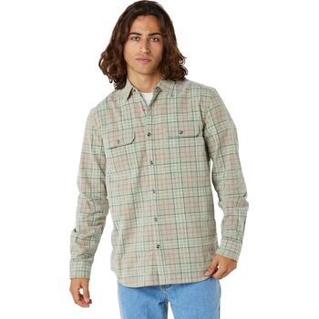 Rip Curl Swc Cord Plaid Shirt Mens, Sage, S