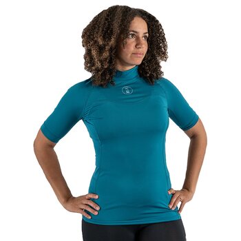 Fourth Element Short Sleeve Hydroskin Womens, Ocean Depth, S