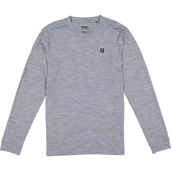 Mons Royale Icon Merino Air-Con LS Mens, Grey Heather, S