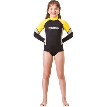 Mares Rash Guard UPF Block 80+ Junior, Yellow, S