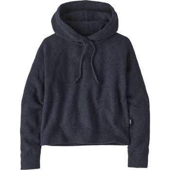 Patagonia Recycled Wool-Blend Hooded Pullover Sweater Womens, Smolder Blue, L