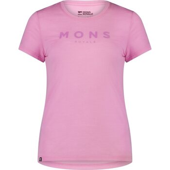 Mons Royale Icon Merino Air-Con Tee Women, Pop Pink, XL