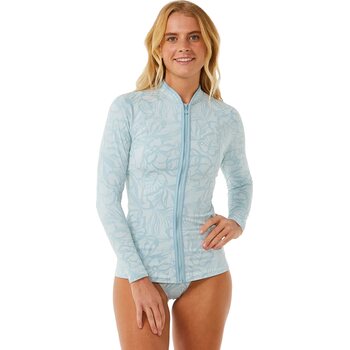 Rip Curl Sun Chaser Long Sleeve Zipthru Womens, Blue, L