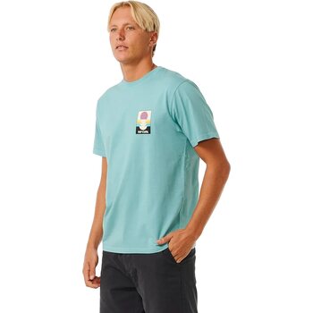 Rip Curl Surf Revival Peaking Tee Mens, Dusty Blue, M