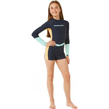 Rip Curl Block Party Boyleg Suit Girls, Navy, 12