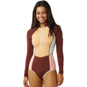 Rip Curl Block Party UPF 50+ Surfsuit Womens, Plum, L