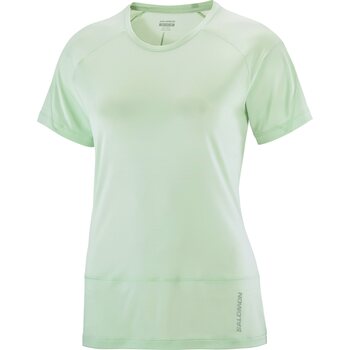 Salomon Cross Run SS Tee Womens, Aqua Foam, L