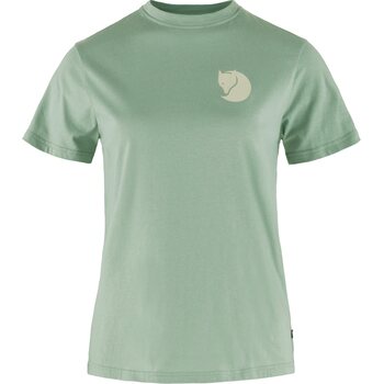 Fjällräven Fox Boxy Logo Tee Womens, Misty Green (674), M