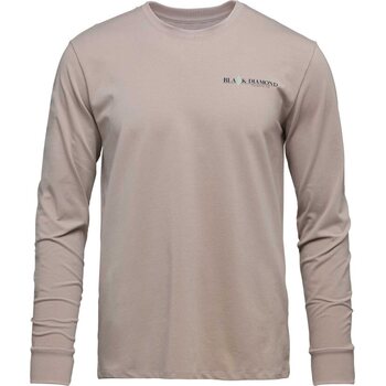 Black Diamond Heritage Wordmark LS Tee Men, Pale Mauve, M