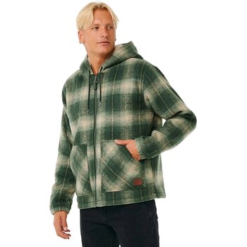 Rip Curl Classic Surf Check Jacket Mens, Dark Olive, S