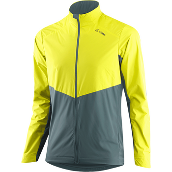 Löffler Bike Hybrid Jacket Strevento Mens, Lemon / Night Green, 48