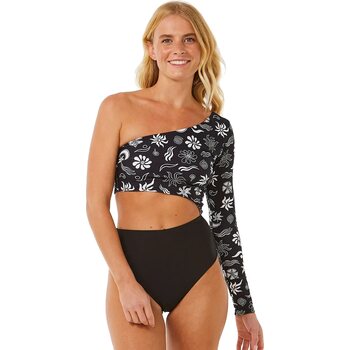 Rip Curl Holiday One Shoulder Surfsuit, Black, S