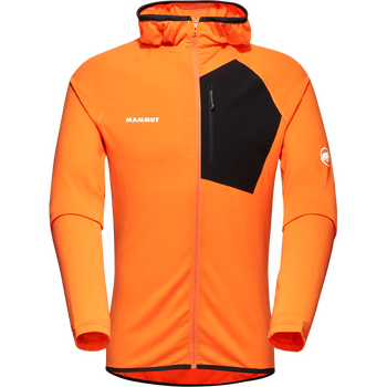 Mammut Aenergy Light ML Hooded Jacket Mens, Dark Tangerine-Black, XL