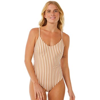 Rip Curl Premium Cheeky 1PC Womens, Light Brown, M