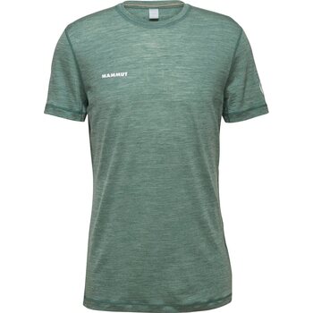 Mammut Tree Wool FL T-Shirt Mens, Dark Jade Melange, S